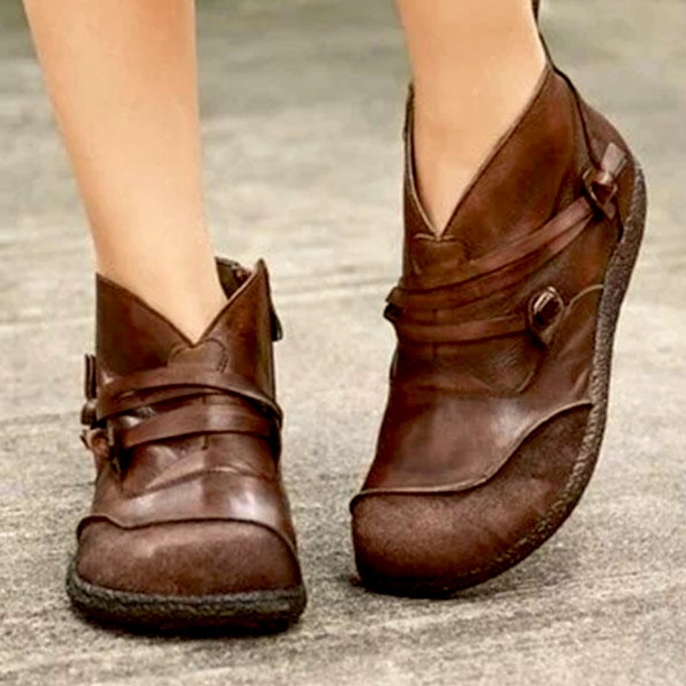 NEW Martin retro flat boots